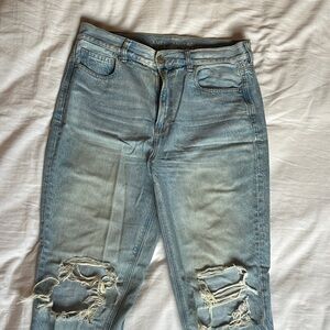 American Eagle Distressed Mom Jeans